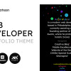 Web Portfolio - Minimalistic Web Developer Portfolio Template WordPress Theme