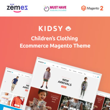 Fashion Kids Magento Themes 90677