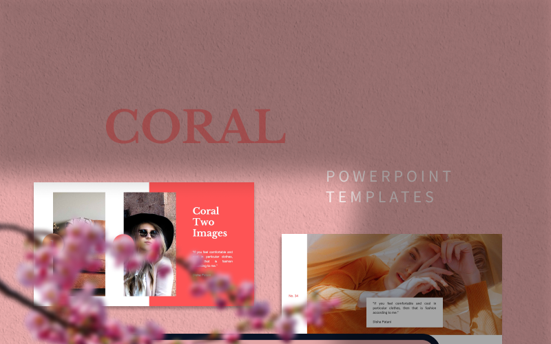 CORAL PowerPoint template PowerPoint Template