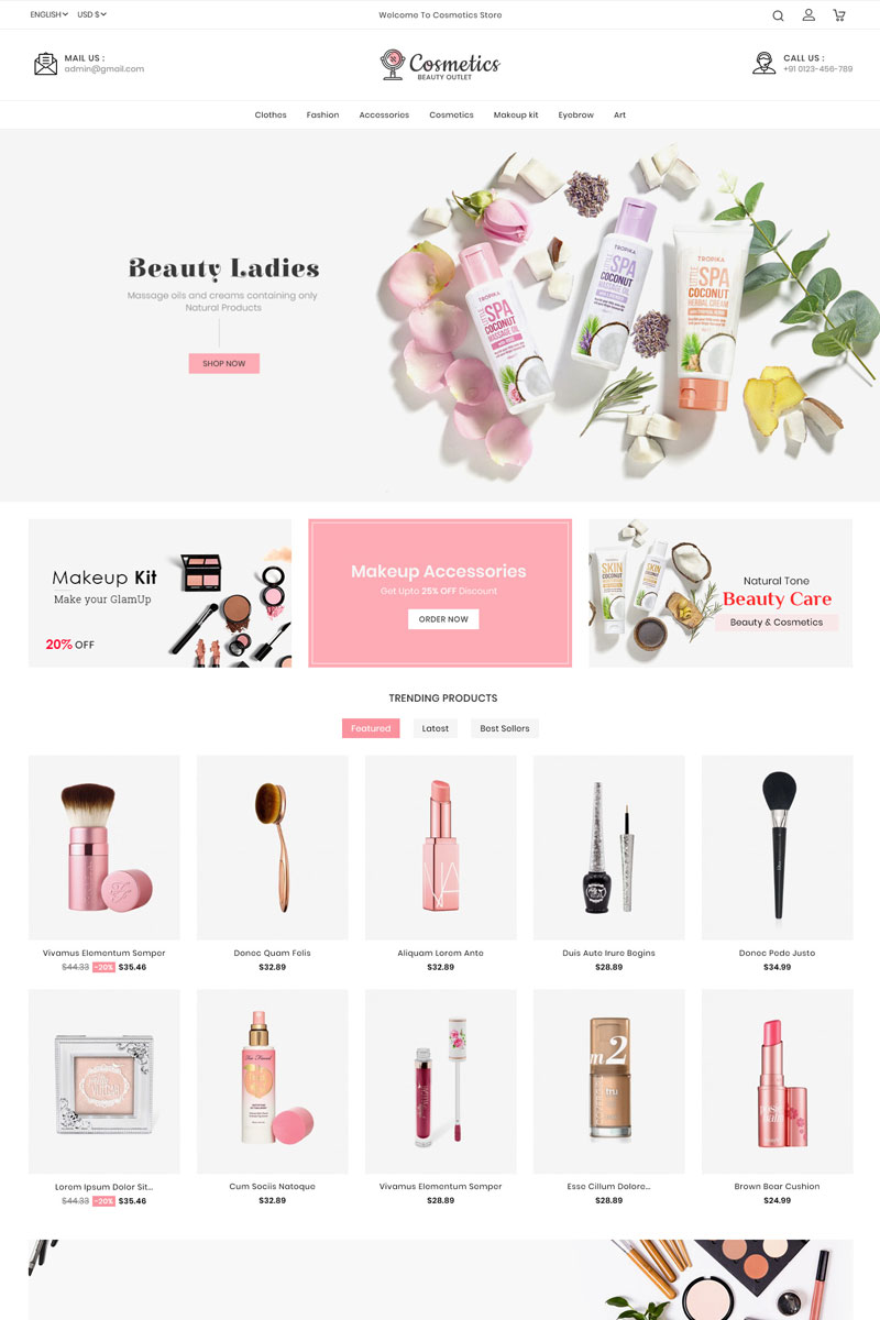 Cosmetics - Beauty Store №90635 - скриншот