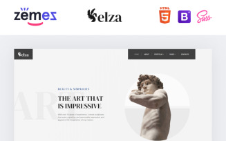 Elza - Sculptor Multipage Website Template