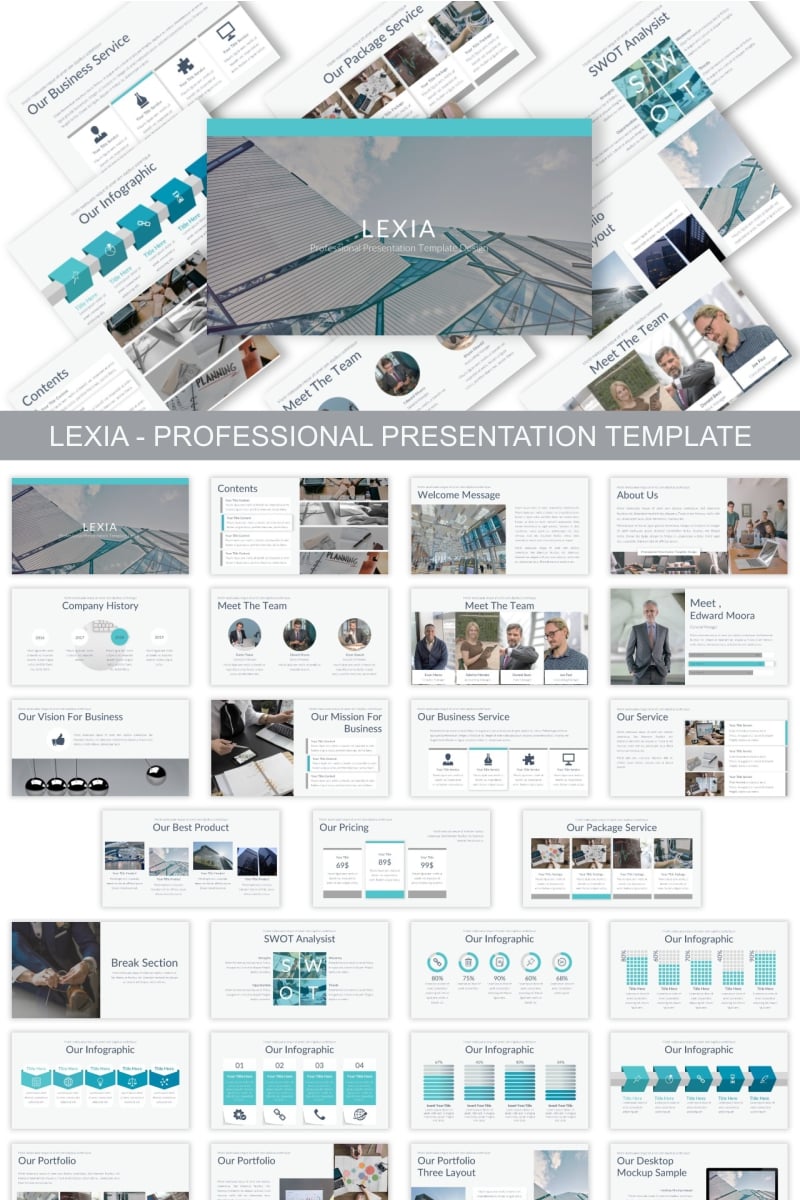 "Lexia - Professional" Keynote模板 #90621 - 截图
