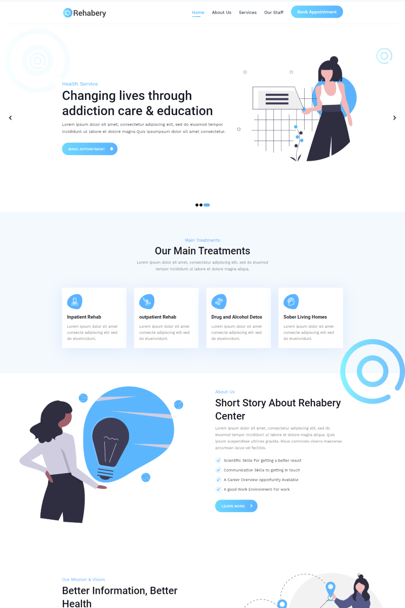 Rehabery Landing page №90668