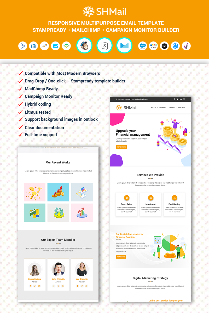 SHMail - Multipurpose Responsive Email №90695 - скриншот