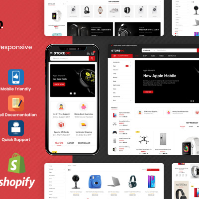 StoreGo - Multipurpose Premium Electronic Shopify Theme #90638