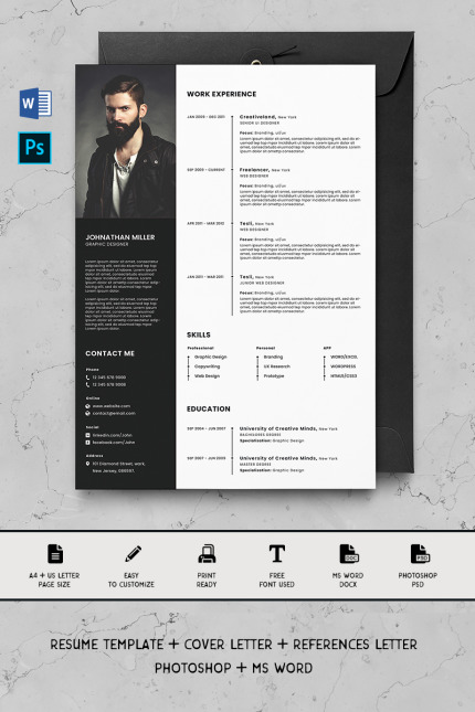 Template #90721 Template Cv Webdesign Template - Logo template Preview