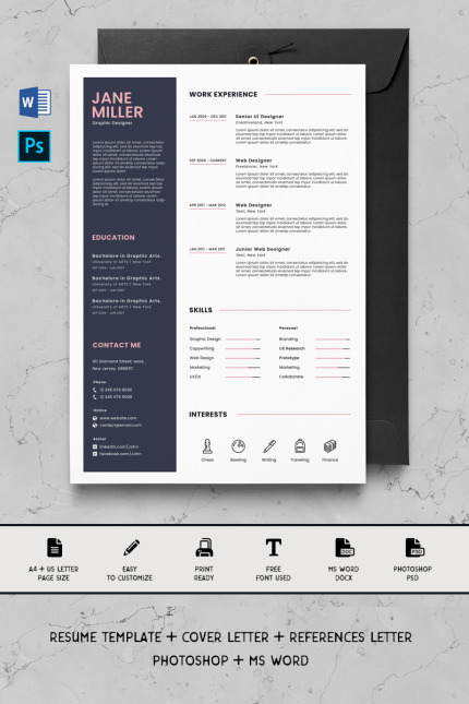 Template #90724 Template Coverletter Webdesign Template - Logo template Preview