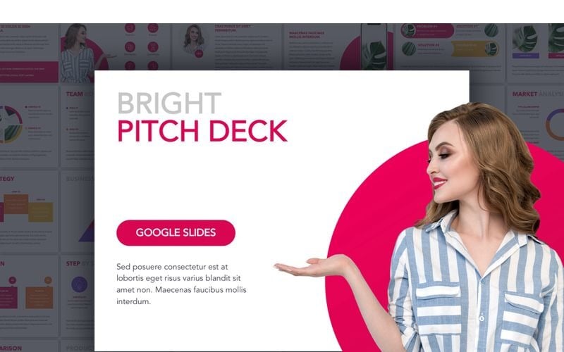 Bright Pitch Deck Google Slides