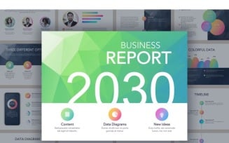 Business Report Colorite Google Slides