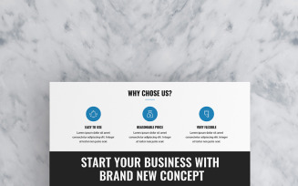 Flat Business Flyer - Corporate Identity Template