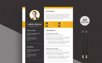 John 3 Pages Modern Resume Template