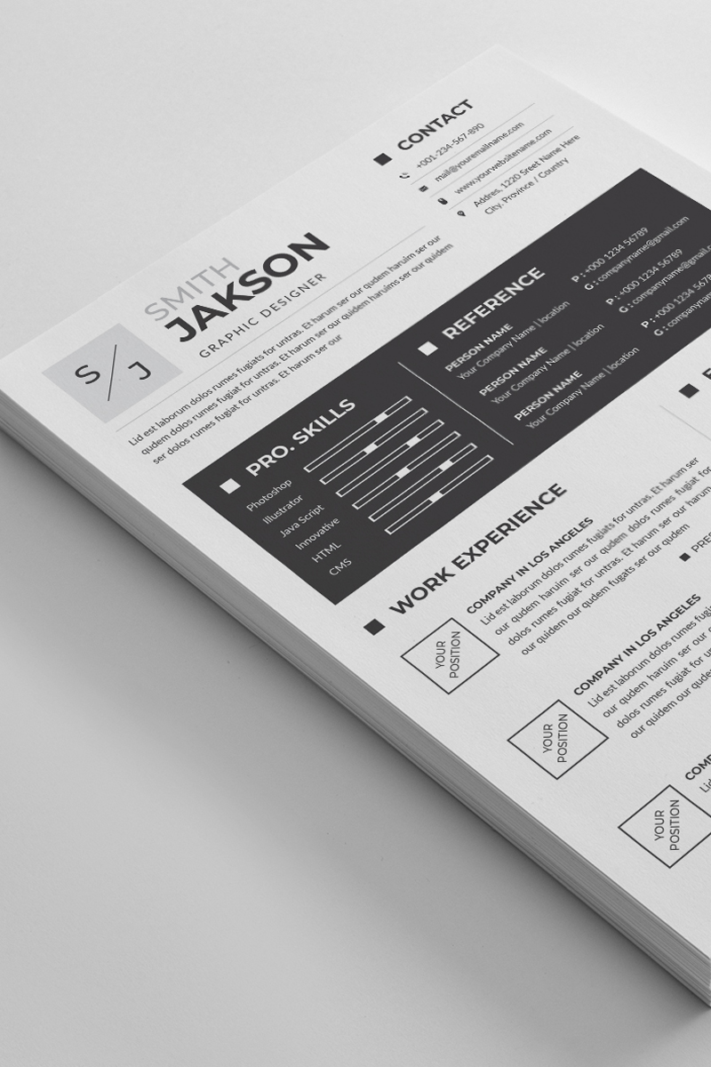 "Smith Jakson Word" modèle de CV #90714 - screenshot
