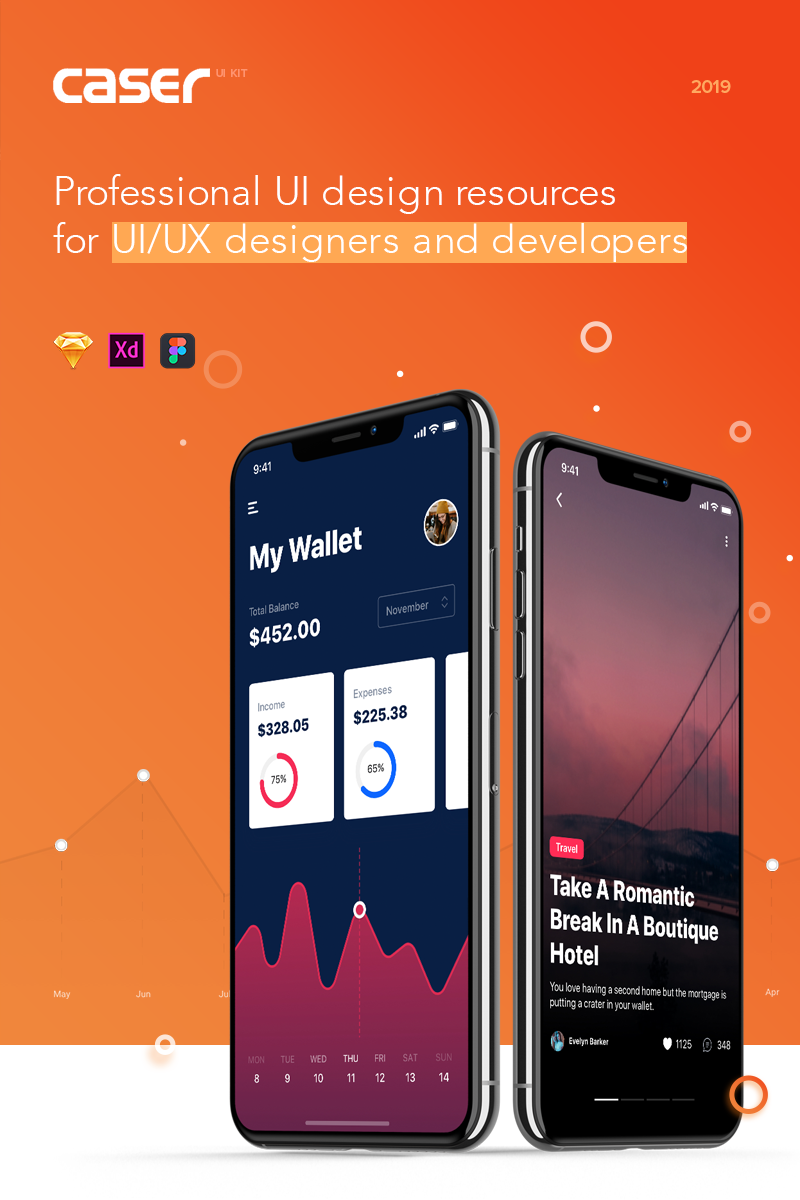 Caser - Mobile App UI Elements