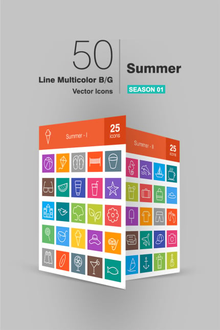 Template #90875 Icon Summer Webdesign Template - Logo template Preview