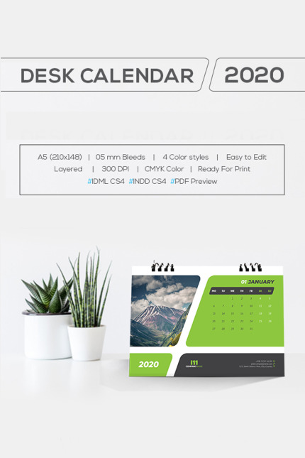 Template #90930 Calendar 2020 Webdesign Template - Logo template Preview