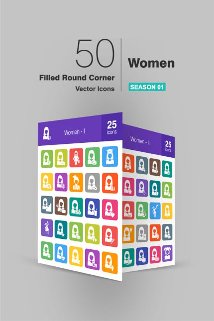 Kit Graphique #90945 Icon Femme Web Design - Logo template Preview