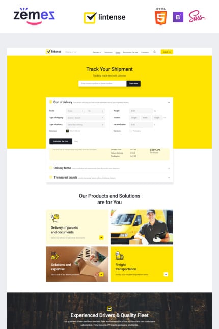 Template #90995 Company Transport Webdesign Template - Logo template Preview