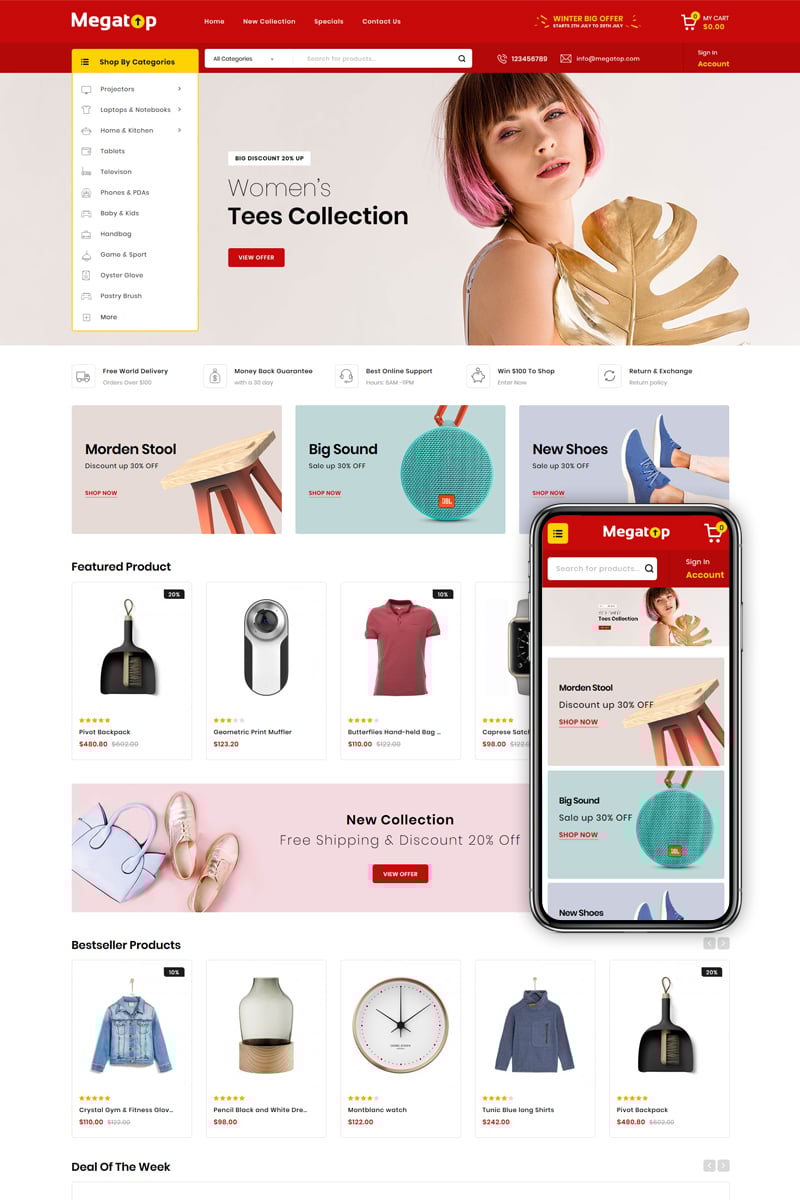 Megatop - Multipurpose OpenCart Template