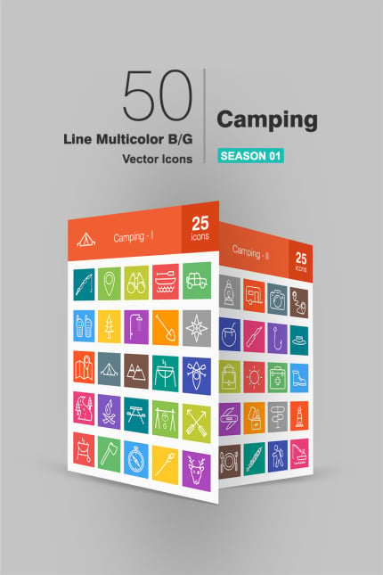 Kit Graphique #91063 Icon Camping Web Design - Logo template Preview