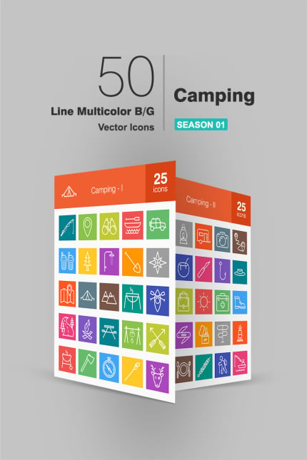 Template #91063 Icon Camping Webdesign Template - Logo template Preview