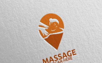 Massage Design 10 Logo Template