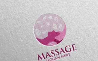 Massage Design 6 Logo Template