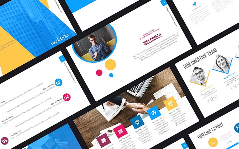 Branded Corporate PowerPoint template PowerPoint Template