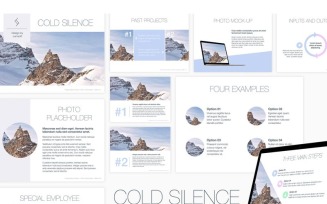 Cold Silence PowerPoint template