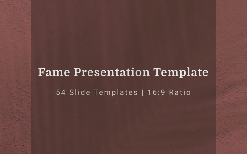 FAME PowerPoint template PowerPoint Template