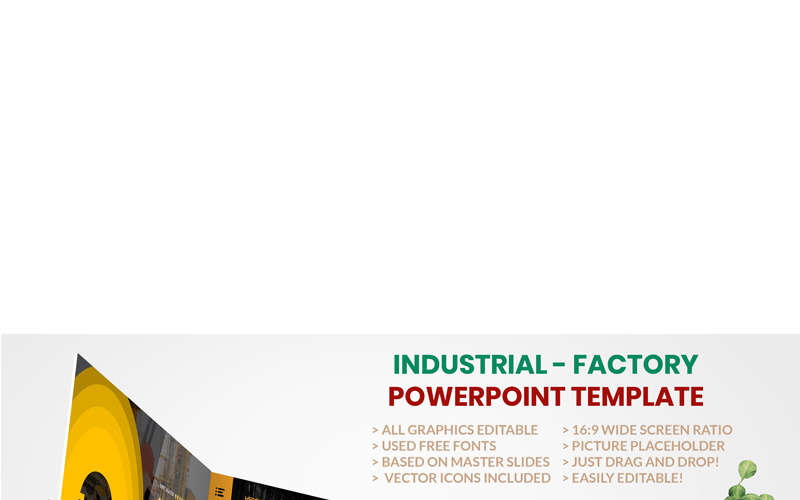 Industrial - Factory PowerPoint template PowerPoint Template