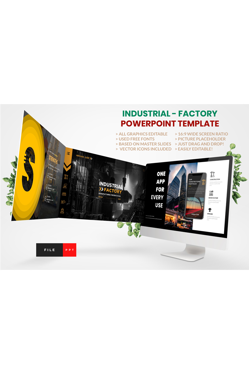 Industrial - Factory PowerPointmall #91170 - skärmbild