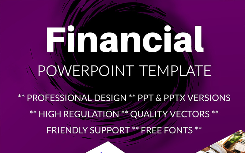 Simple Financial PowerPoint template PowerPoint Template
