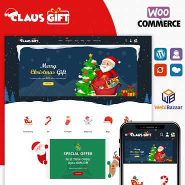 Clausgift Responsive WooCommerce Themes 91275