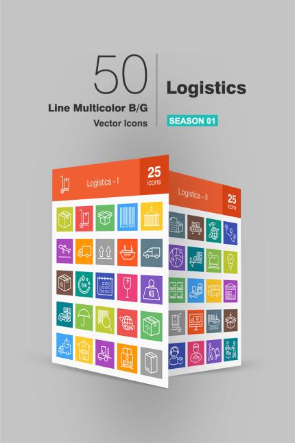 Template #91291 Icon Logistics Webdesign Template - Logo template Preview