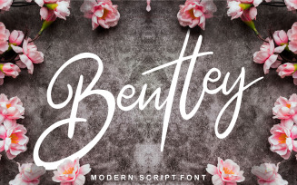 Bentley | Modern Cursive Font