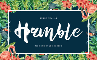 Hamble | Modern Style Cursive Font