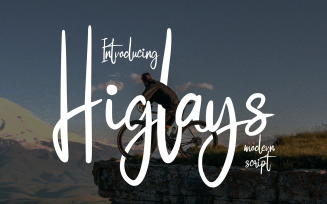 Higlays | Modern Cursive Font