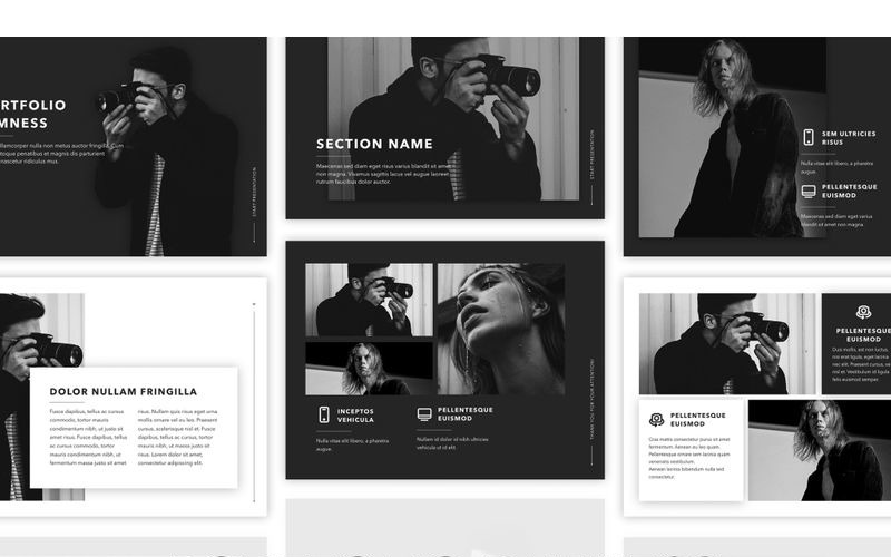 Dimness PowerPoint template PowerPoint Template