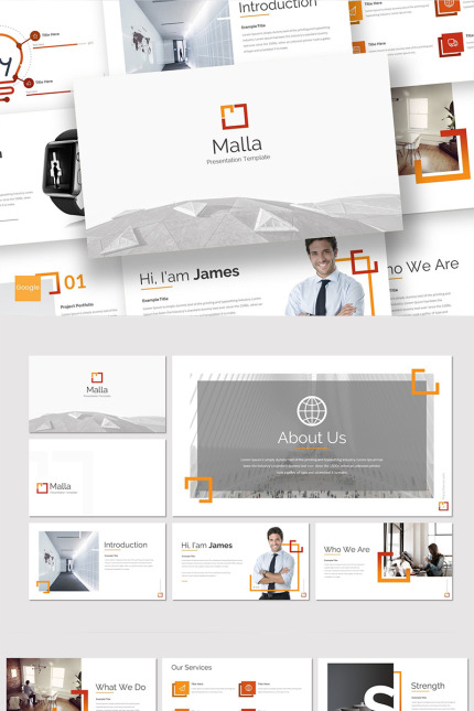 Template #91555 Creative Simple Webdesign Template - Logo template Preview