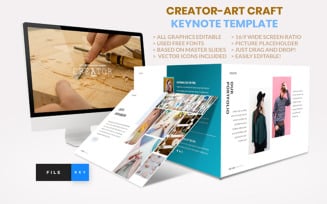 Creator - Art Craft - Keynote template
