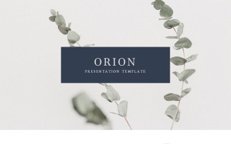 Orion - Keynote template