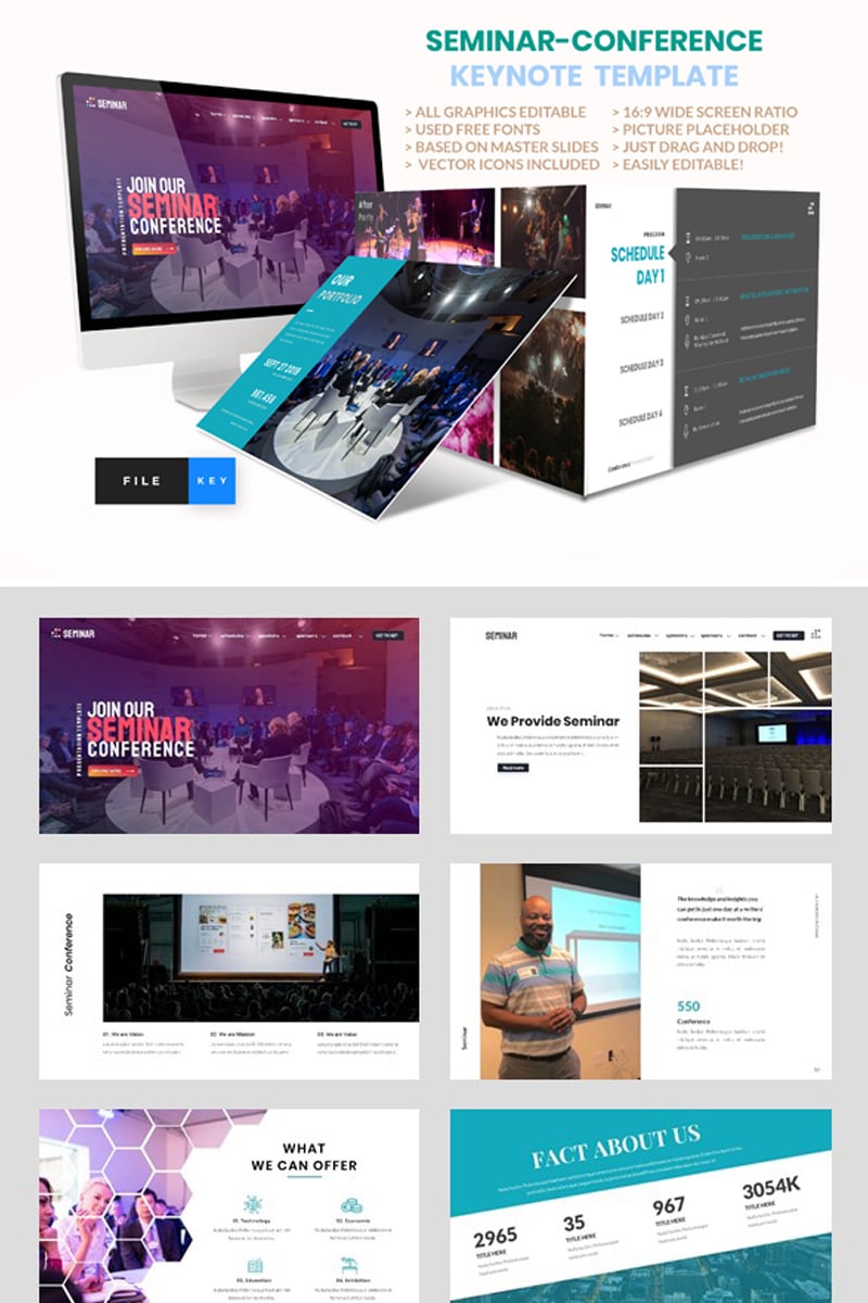Seminar - Conference Keynote Template - screenshot