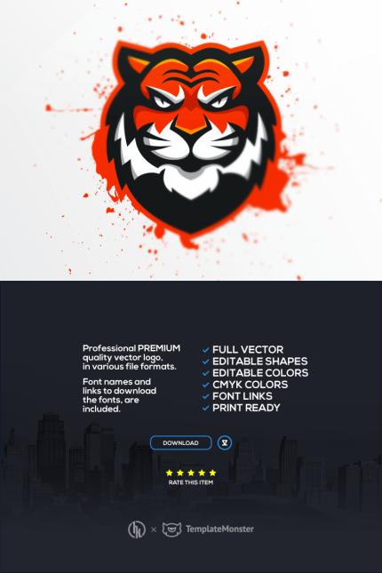 Template #91637 Tigers Bengali Webdesign Template - Logo template Preview