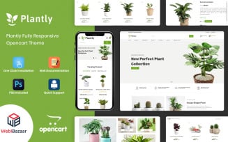 Plantly - Plants And Nursery OpenCart Template