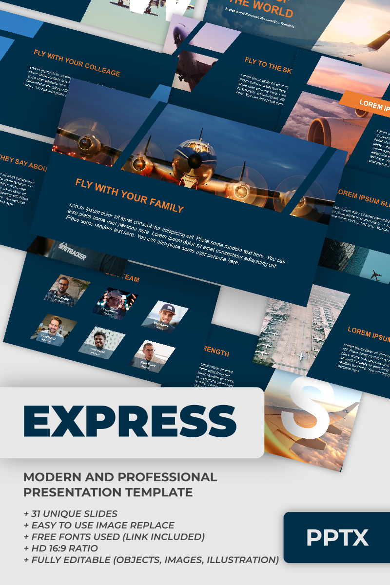 Modern Professional Business Presentation PowerPoint template