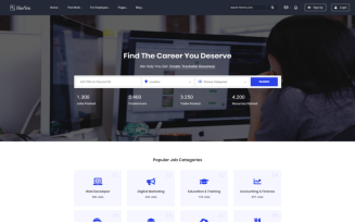 Hireyou - Job Board HTML Website Template