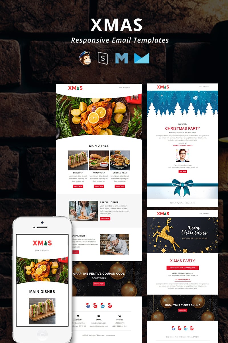 X-MAS - Christmas Responsive Email №91783 - скриншот