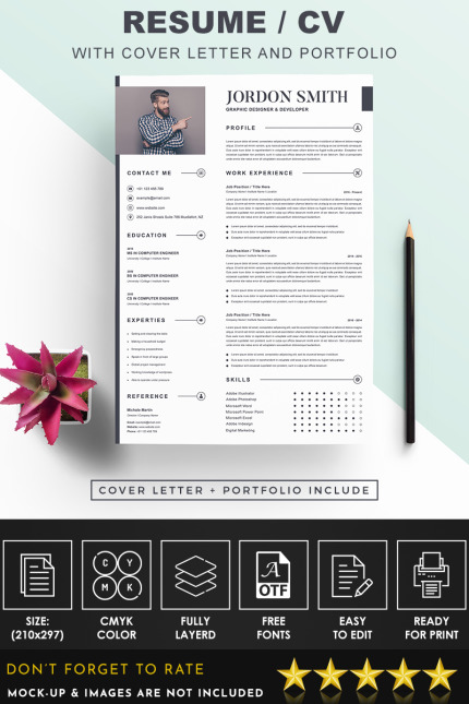 Kit Graphique #91851 Portfolio Cv Web Design - Logo template Preview