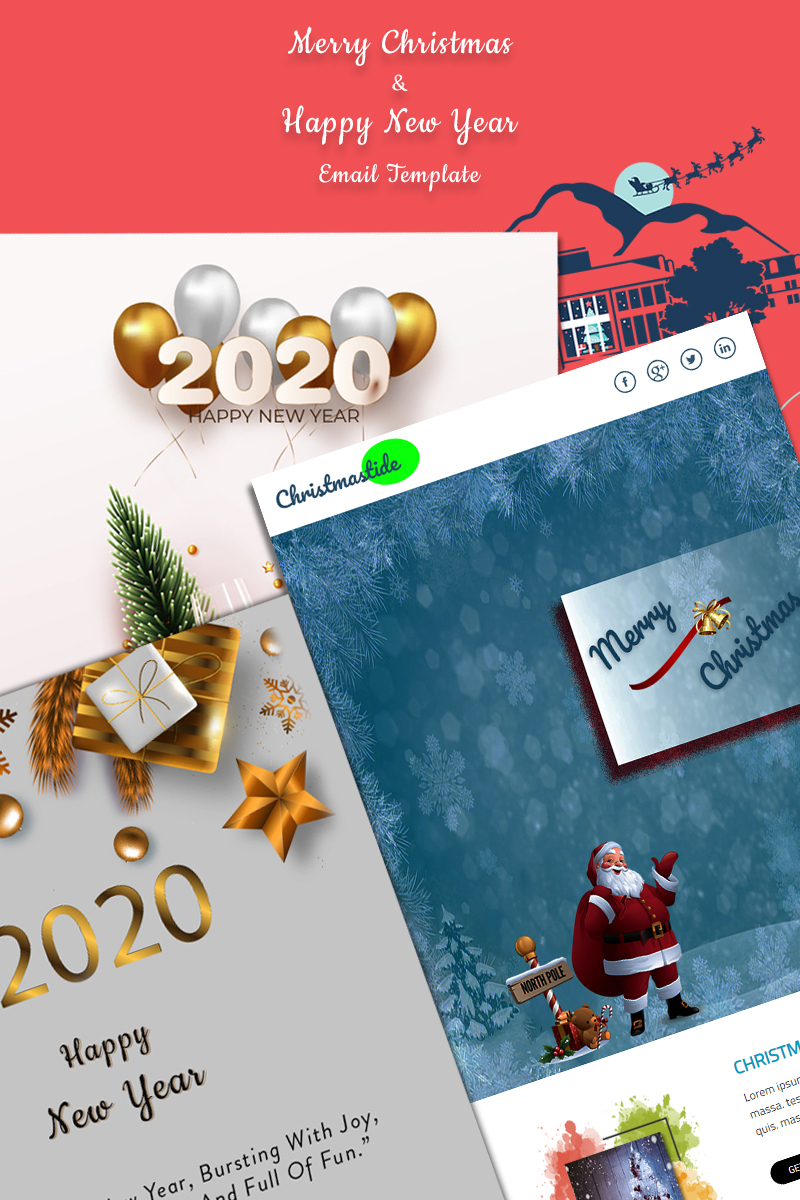 "Christmas & New years" - Шаблон E-mail розсилки №91808