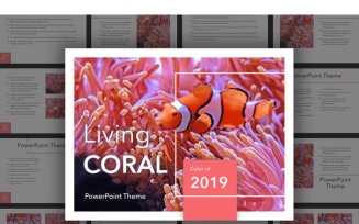 Living Coral PowerPoint template